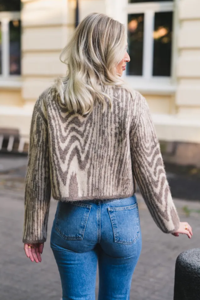 Aislinn Alpaca Blend Cardigan Moire
