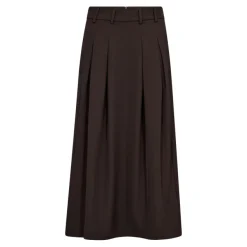 Alini Anya Pleat Skirt Dark Brown