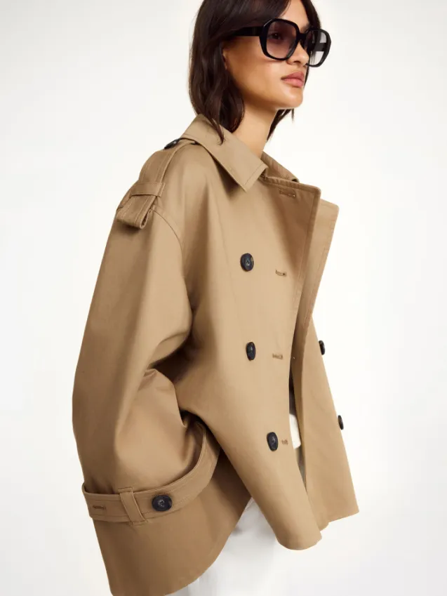 Alisandra Trench Jacket Fosil