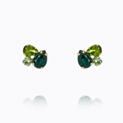 Alisia Earring Gold Green Combo