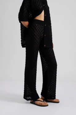 Alissa Knitted Pants Black