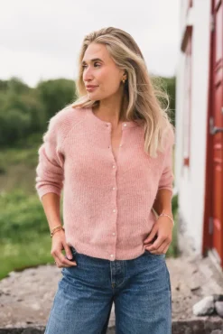 Amalie Cardigan Misty Rose