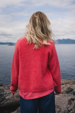 Amalie Cardigan Tea Rose