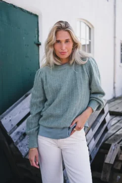 Amalie Puff Pullover Chinois Green