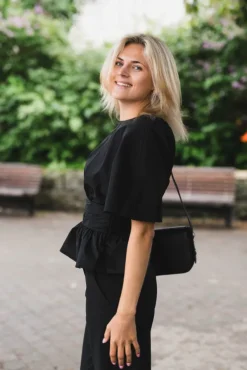 Annegret Poplin Blouse Black
