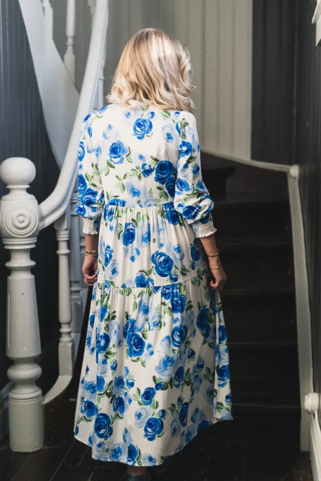 Asina LS Long Shirt Dress Star White Emula
