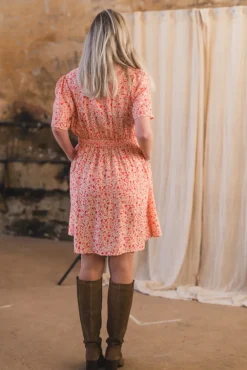 Astrid 2/4 Dress Cayenne Flower