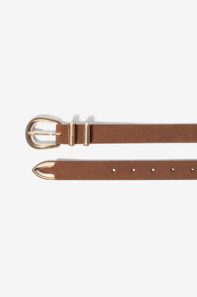 Aubrey Belt Brown Gold