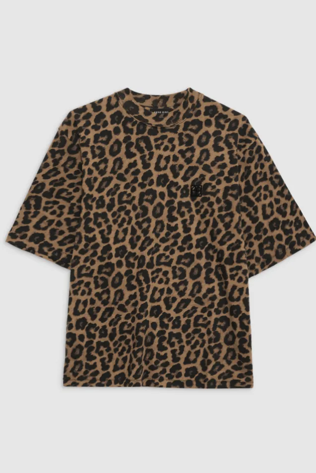 Avi Tee Black And Brown Leopard
