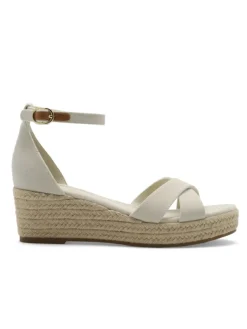 Azra Espadrille Wedge Cream