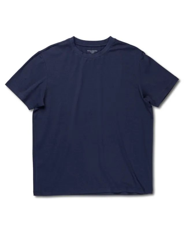 Bamboo/Cotton Crew Tee Navy