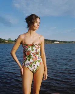 Bandeau Swimsuit Daylight Bloom