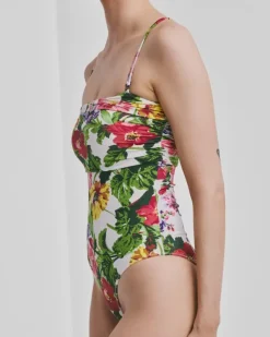 Bandeau Swimsuit Daylight Bloom