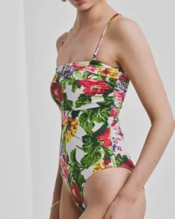 Bandeau Swimsuit Daylight Bloom