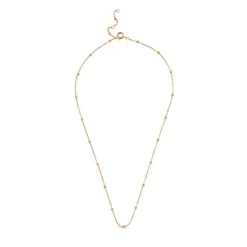 Beaded Chain Necklace Gold