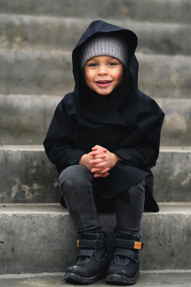 Bergen Poncho Mini Black