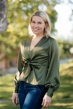 Blair Blouse Semi Rich Olive
