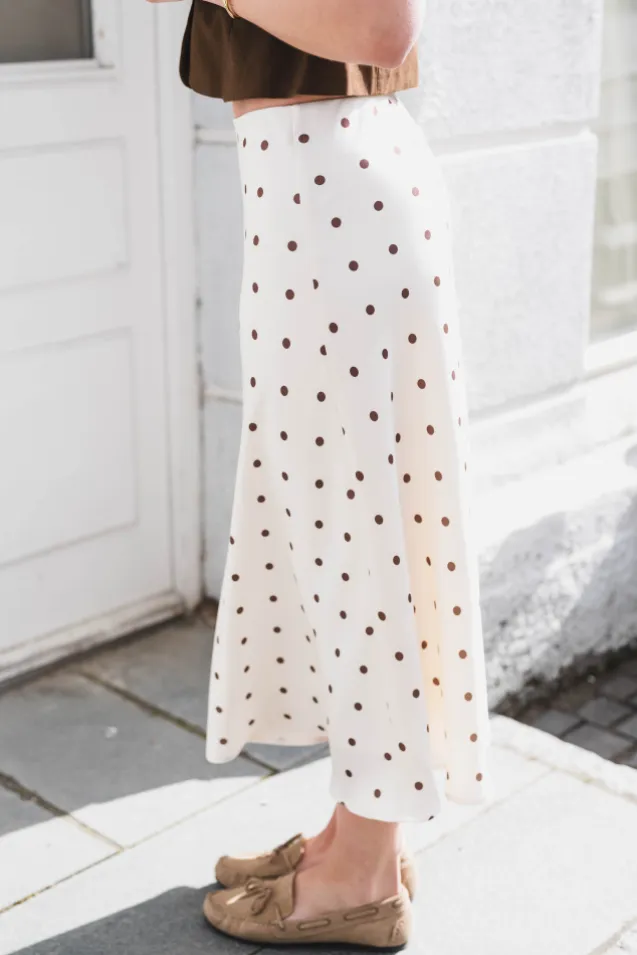 Bovary Dotted Skirt Creme