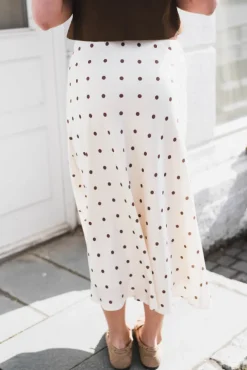 Bovary Dotted Skirt Creme