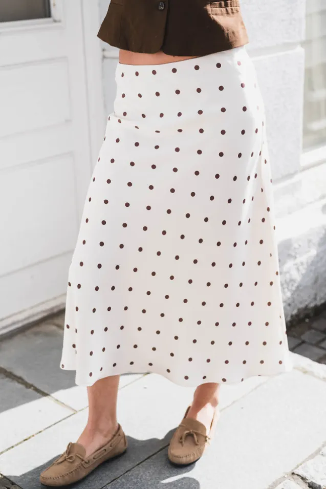 Bovary Dotted Skirt Creme