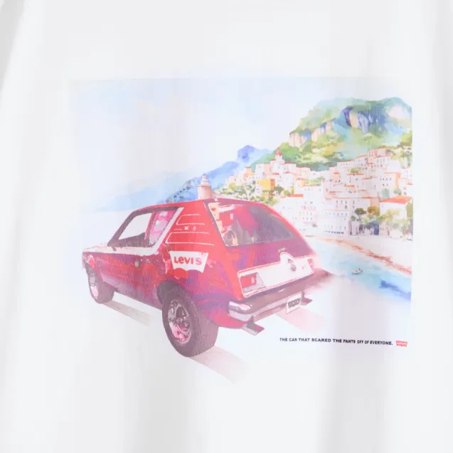 Boxy Tee Coastal Creative White