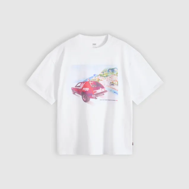 Boxy Tee Coastal Creative White