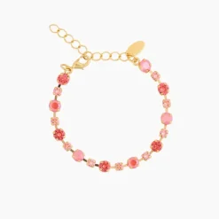 Calanthe Bracelet Gold Light Coral Combo