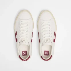 Campo W Leather White Grenat