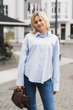 Caryn Poplin Celeste Light Blue