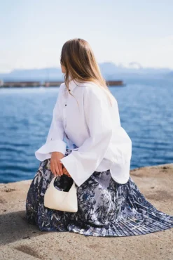 Charming Skirt Print Grey