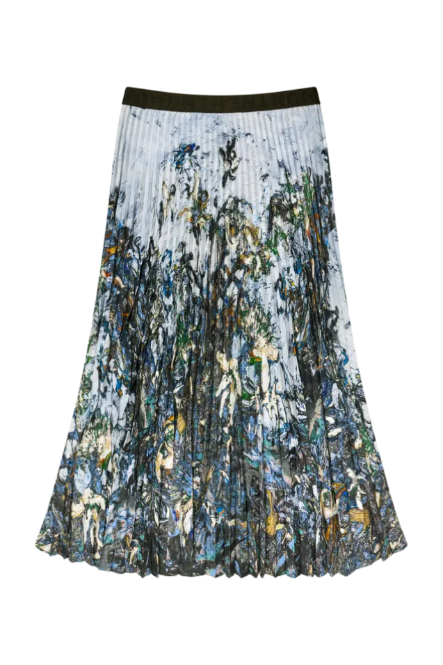 Charming Skirt Print Grey