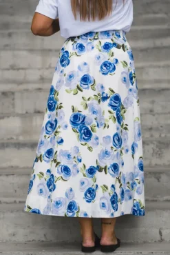 Colea HW Ankle Skirt Star White Emula