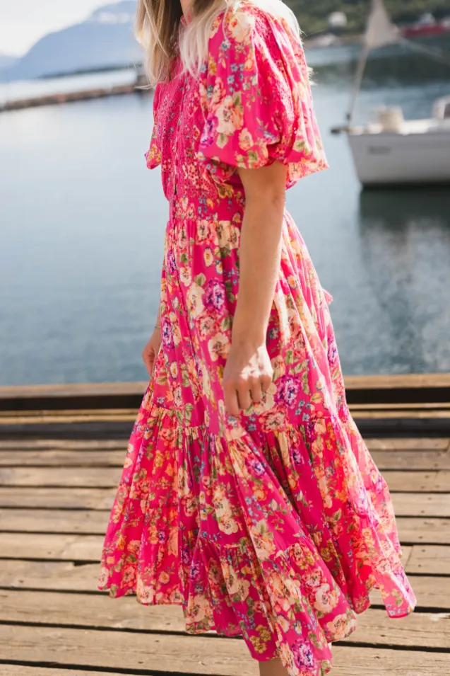 Cotton Slub Midi Dress Rosalie