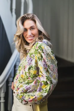 Cotton Slub Shirt Summer Lilacs