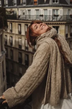 Cozy Scarf Beige Melange