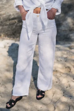 Culotte Linen Colour White