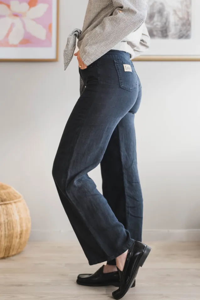 Culotte Linen Summer Navy