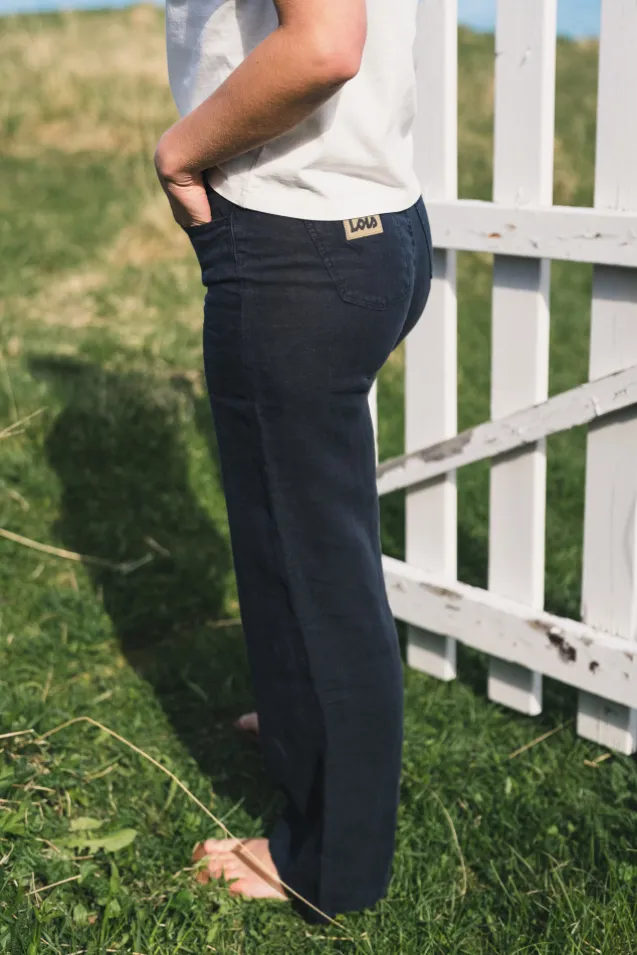 Culotte Linen Summer Navy