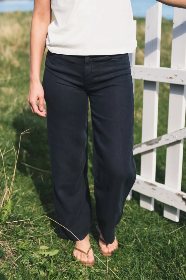 Culotte Linen Summer Navy