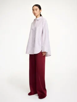 Derris Shirt Cabernet Stripe
