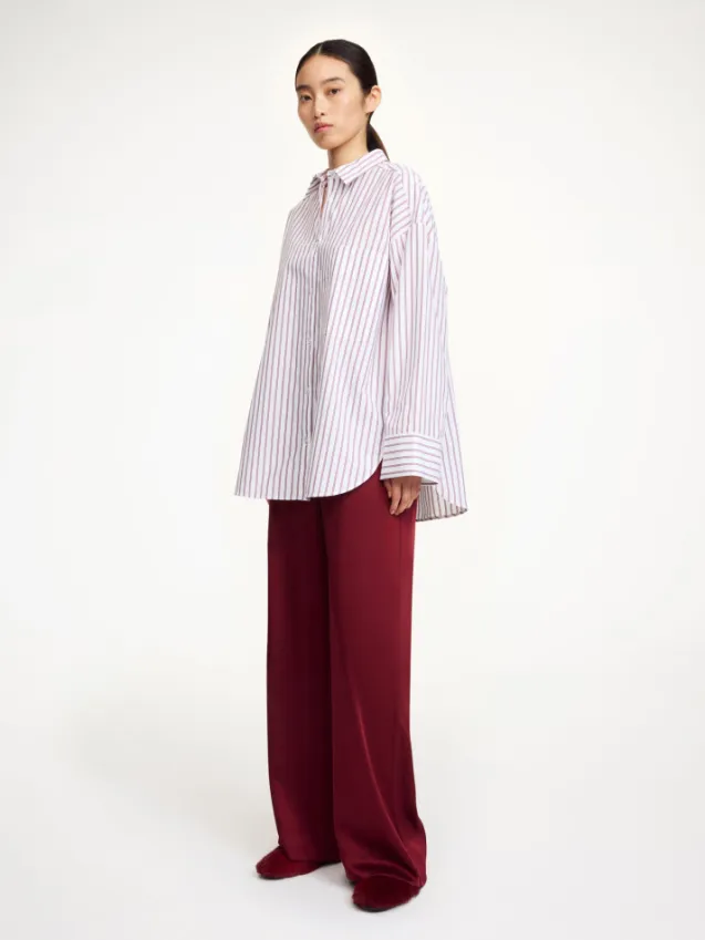 Derris Shirt Cabernet Stripe