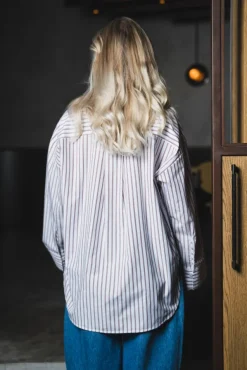 Derris Shirt Cabernet Stripe