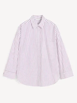 Derris Shirt Cabernet Stripe