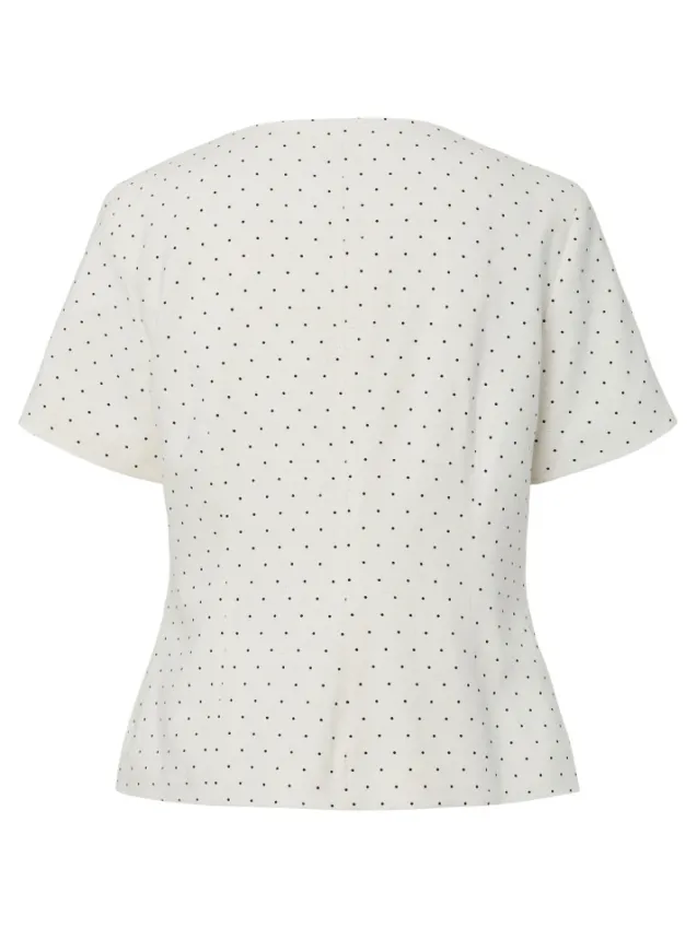 Dotly SS Blazer Star White W. Black Dots