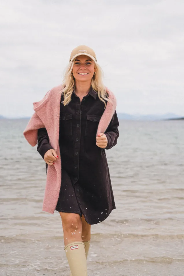 Ella Short Shirt Dress Black Coffee