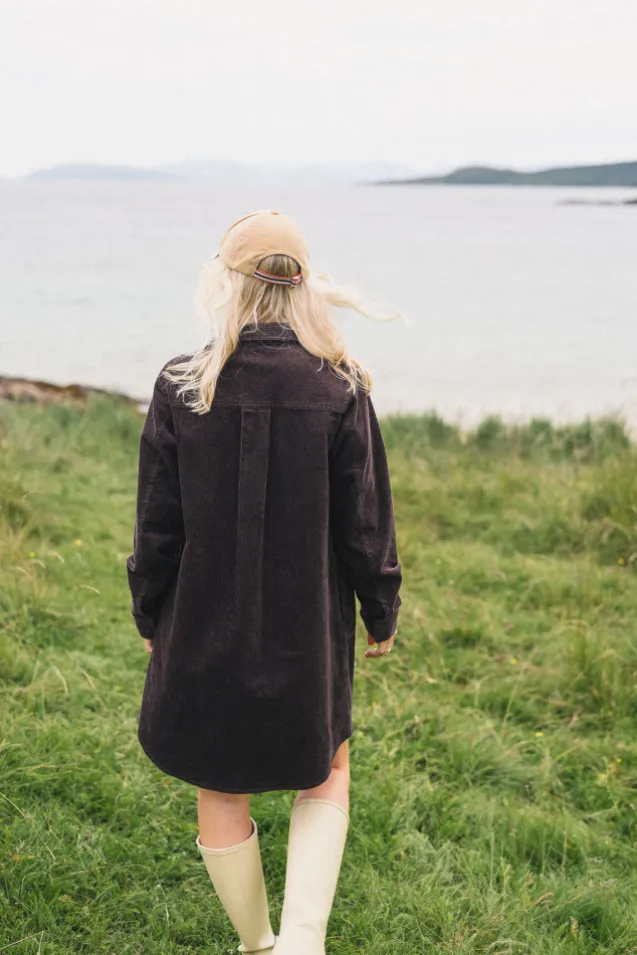 Ella Short Shirt Dress Black Coffee