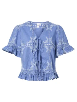 Ellie SS Tie Top Marina W. Star White