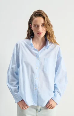 Eluabird Shirt Blue Stripes