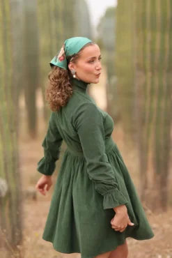 Embrace Dress Moss Green