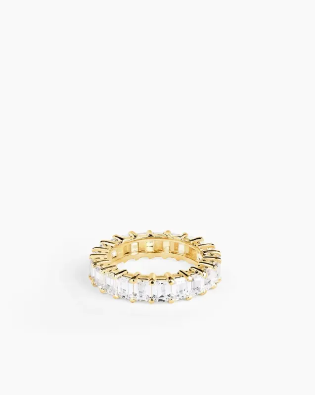 Eternity Emerald Ring Gold